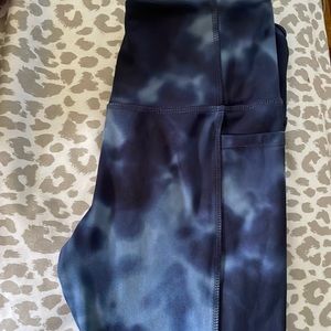 Blue tyedye leggings
